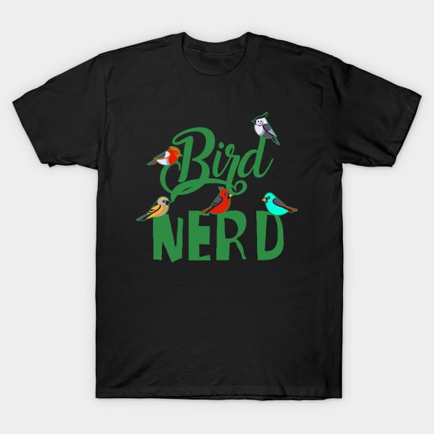 Bird Nerd Bird Watching T-Shirt by TShirtWaffle1